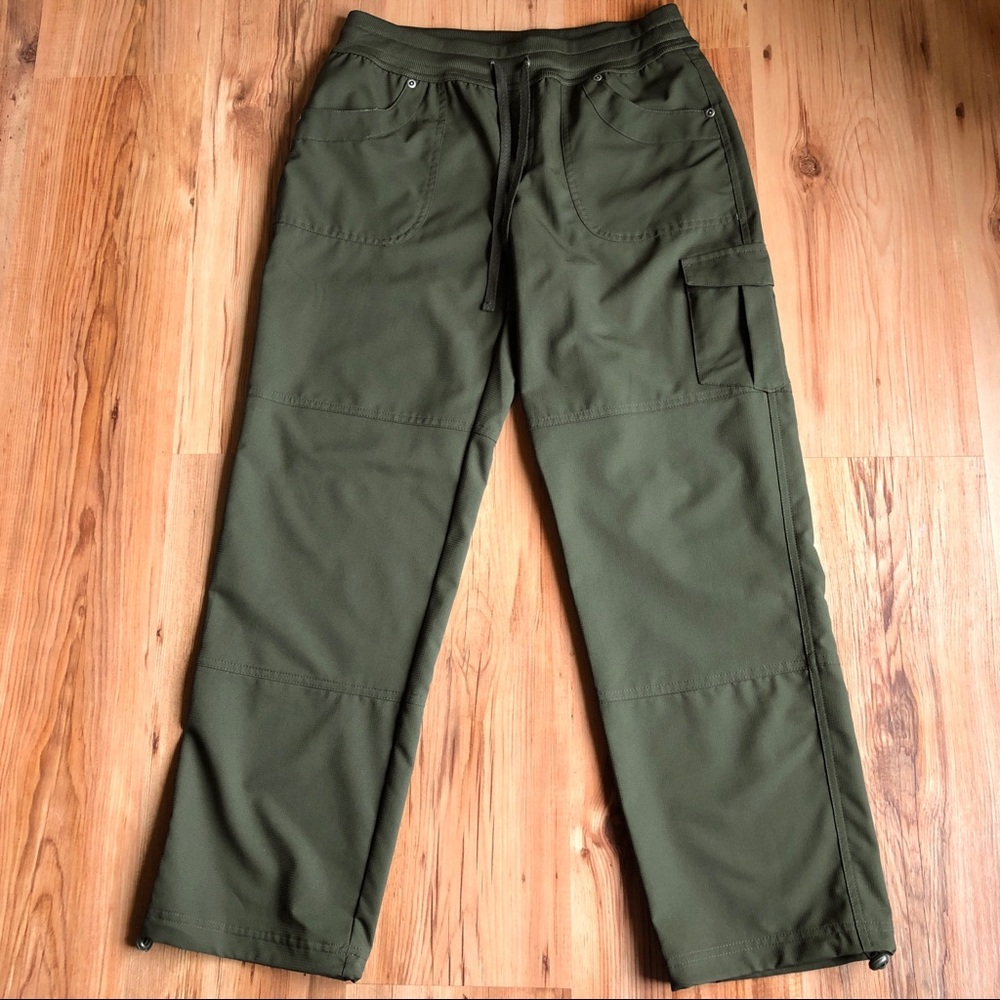 NEW ST. JOHN’S BAY Active Hiking Pants Green Petite XS Women’s NWOT
